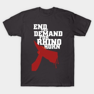 End the Demand for Rhino Horn v2 T-Shirt